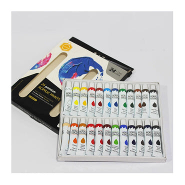 keep smiling 24 x12 ml color Acrylic Premium The Stationers